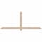 Ekena Millwork Eugene Smooth Timber Gable Bracket, Douglas Fir, 84"W x 35"H x 3 1/2"D x 3 1/2"F, 10/12 Pitch GBW084X35X0404EUG00SDF - alternate 1